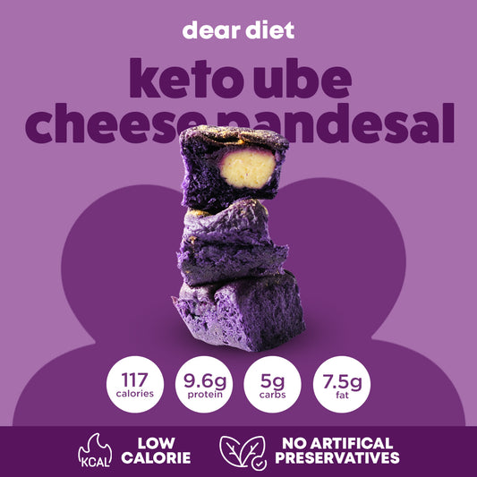 Keto Ube Cheese Pandesal