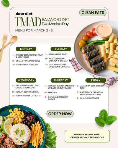 TMAD Balanced Diet (Two Meals A Day) – Dear Diet